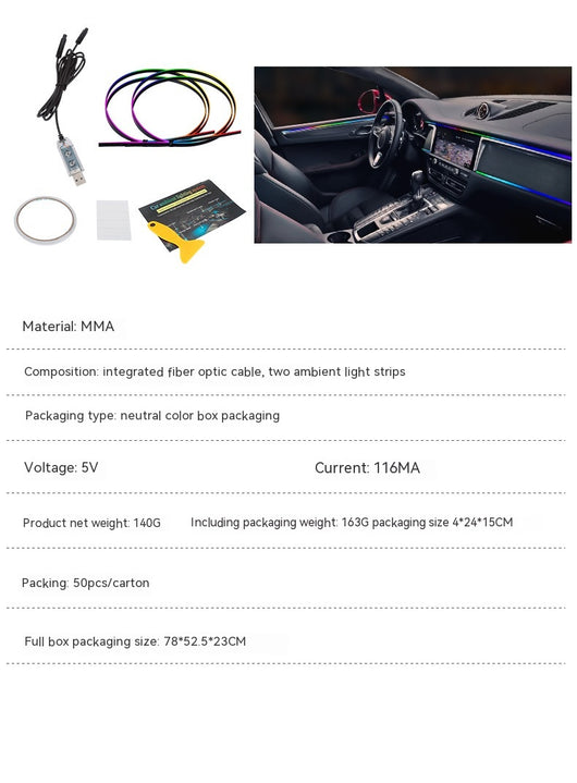 Barra LED Ambiental Oculta para Auto - Iluminación Personalizada - Image 41