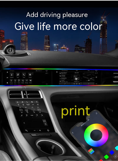 Barra LED Ambiental Oculta para Auto - Iluminación Personalizada - Image 43