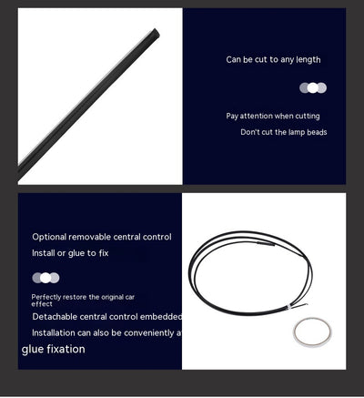 Barra LED Ambiental Oculta para Auto - Iluminación Personalizada - Image 51