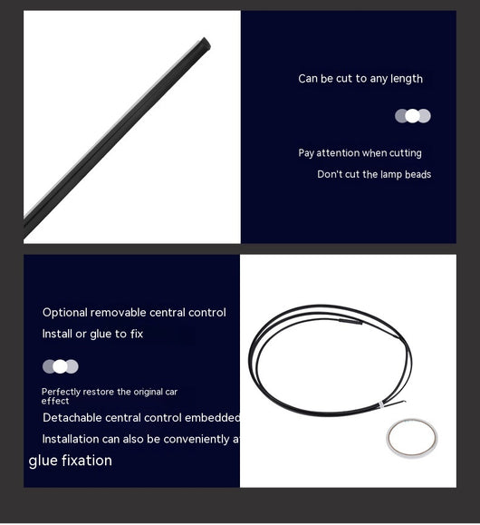 Barra LED Ambiental Oculta para Auto - Iluminación Personalizada - Image 51