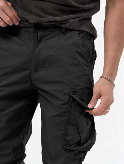 Pantalones Cargo Hombre con Bolsillos Tridimensionales Diseño Liso - Image 20