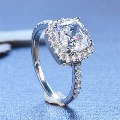Anillo de Diamante Moissanita de 1 Quilate para Mujer - Diseño Princesa y Redondo Luxury - Image 7