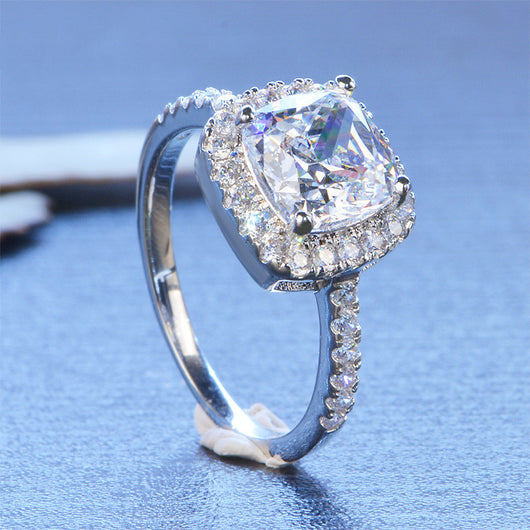 Anillo de Diamante Moissanita de 1 Quilate para Mujer - Diseño Princesa y Redondo Luxury - Image 7