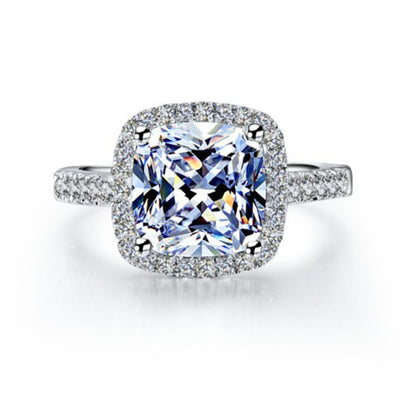 Anillo de Diamante Moissanita de 1 Quilate para Mujer - Diseño Princesa y Redondo Luxury - Image 10