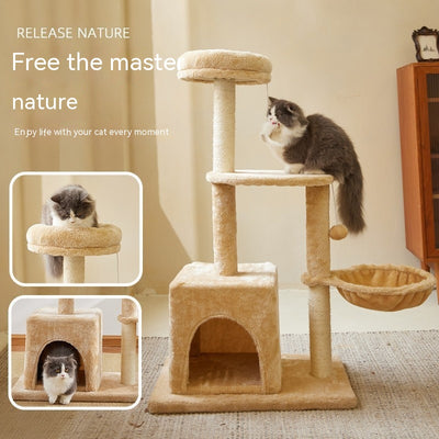 Árbol Rascador para Gatos de Madera Natural - Juguete Resistente sin Pelusa - Image 7