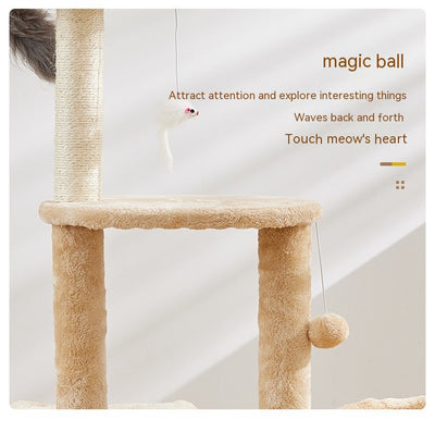 Árbol Rascador para Gatos de Madera Natural - Juguete Resistente sin Pelusa - Image 10