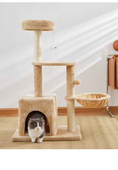 Árbol Rascador para Gatos de Madera Natural - Juguete Resistente sin Pelusa - Image 13
