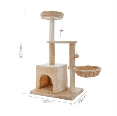 Árbol Rascador para Gatos de Madera Natural - Juguete Resistente sin Pelusa - Image 17