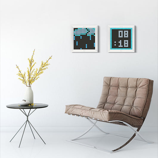 Marco Digital con Luz LED Colorida, Reloj y Lámpara Decorativa de Pared - Image 13