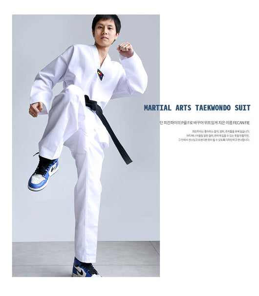 Uniforme de Boxeo Taoísta Manga Corta Bordado para Principiantes - Image 9
