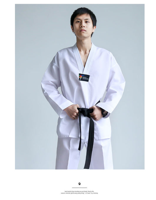 Uniforme de Boxeo Taoísta Manga Corta Bordado para Principiantes - Image 10