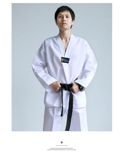 Uniforme de Boxeo Taoísta Manga Corta Bordado para Principiantes - Image 16