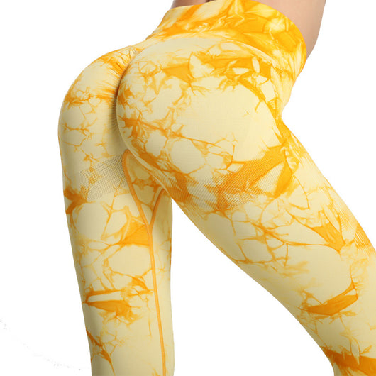 Pantalones de Yoga Levantacaderas Tie Dye para Mujer - Image 11