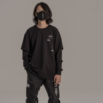 Camiseta Holgada de Algodón con Manga Larga para Hombre - Image 15
