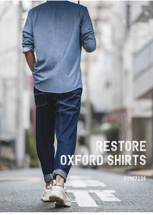 Pantalón Oxford Vintage Casual de Negocios para Hombre - Primavera - Image 22