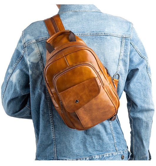 Bolsa de Viaje Multifuncional para Hombre en Cuero Genuino - Image 28
