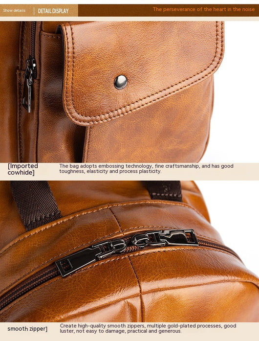 Bolsa de Viaje Multifuncional para Hombre en Cuero Genuino - Image 36