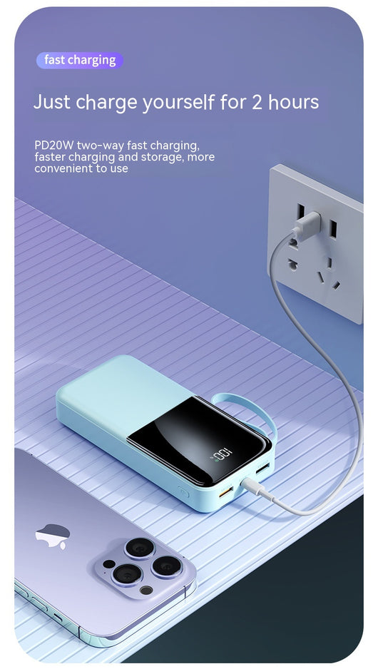 Batería Portátil 20000mAh Ultra Delgada con Cable Integrado - Image 27