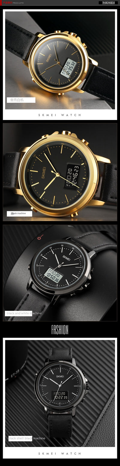 Reloj Deportivo Analógico con Correa de Cuero y Hebilla de Aleación - Image 12