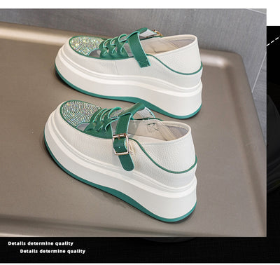 Zapatos Casuales Plataforma Cuña con Strass Reversibles - Image 17