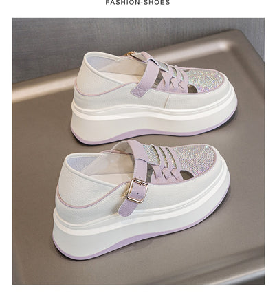 Zapatos Casuales Plataforma Cuña con Strass Reversibles - Image 18