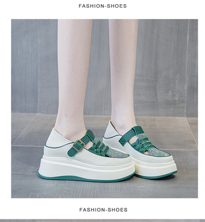 Zapatos Casuales Plataforma Cuña con Strass Reversibles - Image 21