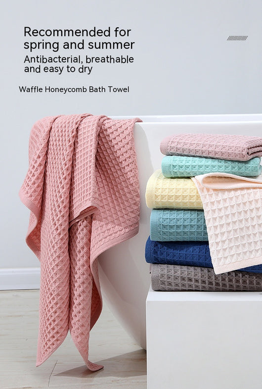 Toalla de Baño Algodón Puro Textura Waffle Absorbente Premium - Image 15
