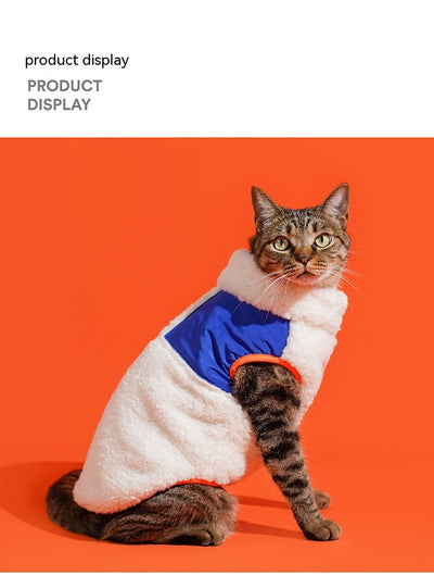 Chaleco Térmico de Cuello Alto para Gatos - Abrigo Invertido Terciopelo Invierno - Image 21