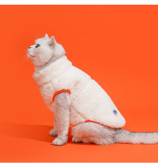 Chaleco Térmico de Cuello Alto para Gatos - Abrigo Invertido Terciopelo Invierno - Image 25