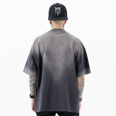 Camiseta Oversize Tie-Dye Degradado Retro Casual - Image 18