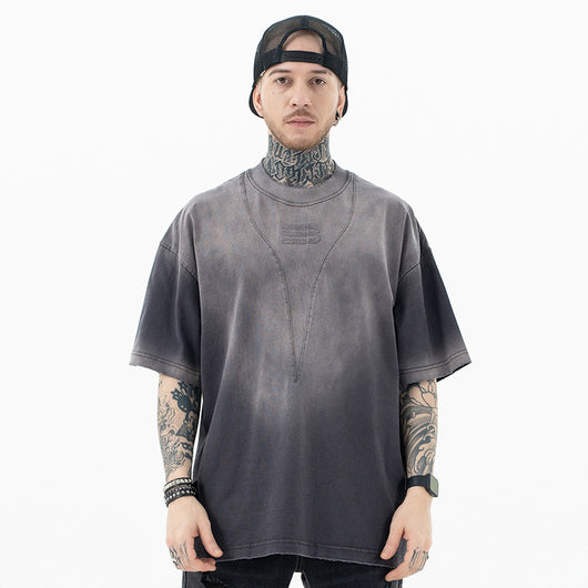 Camiseta Oversize Tie-Dye Degradado Retro Casual - Image 19
