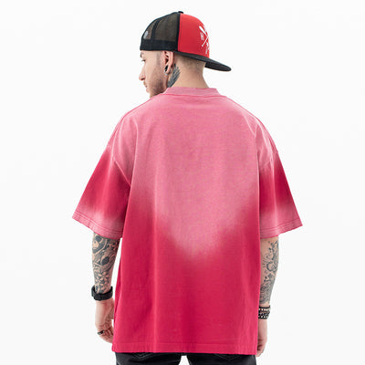 Camiseta Oversize Tie-Dye Degradado Retro Casual - Image 20