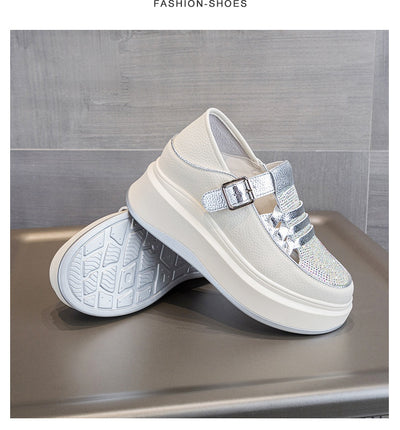 Zapatos Casuales Plataforma Cuña con Strass Reversibles - Image 40