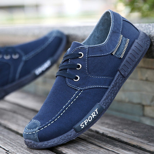 Zapatos de Lona Casual Estilo Coreano para Hombre - Image 12