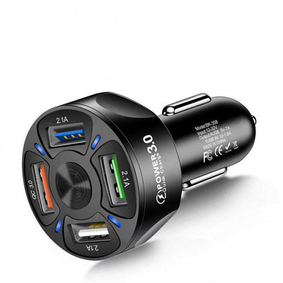 Cargador Rápido para Auto 4 en 1 - Carga Múltiples Dispositivos - Image 9