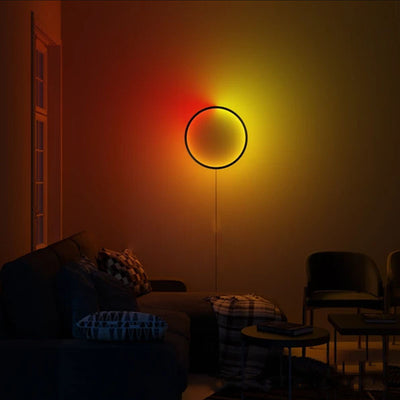 Lámpara de Pared LED RGB Circular Minimalista Nórdica - Image 9