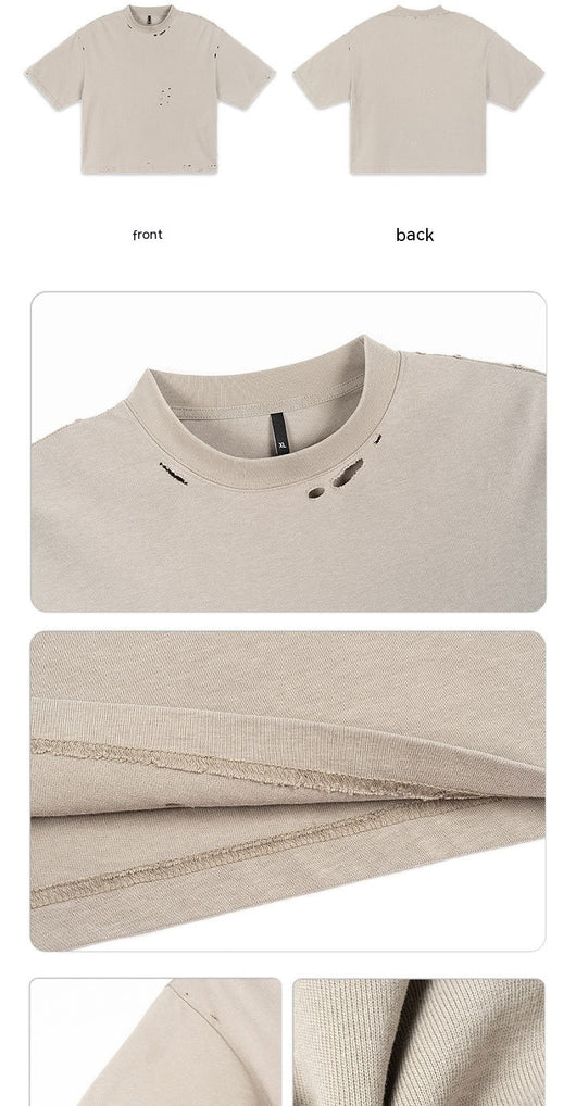 Camiseta Suelta Retro Crop para Hombre - Image 18