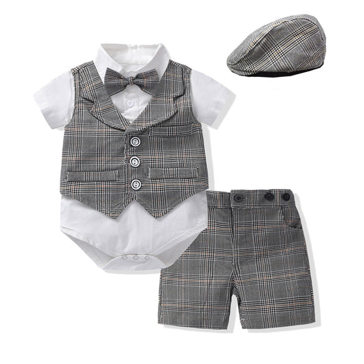 Traje Formal para Bebé Niño con Chaleco, Shorts y Pajarita - Image 10