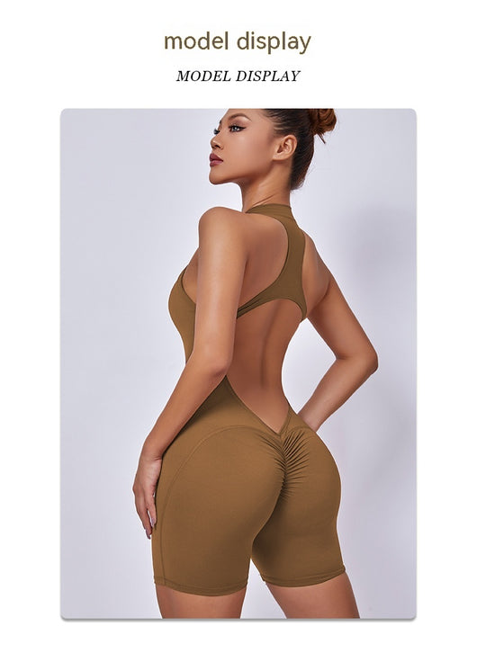 Jumpsuit Ajustado de Secado Rápido con Cierre Invisible y Diseño Realzador - Image 12