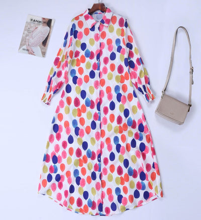 Vestido Elegante con Estampado de Moda y Mangas Largas - Image 32