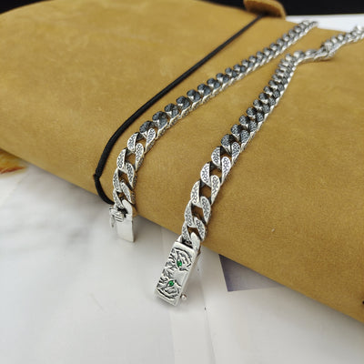 Collar de Plata Esterlina para Hombre Año del Tigre Diseño Minimalista - Image 16
