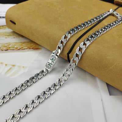 Collar de Plata Esterlina para Hombre Año del Tigre Diseño Minimalista - Image 18