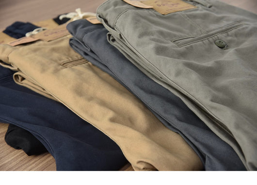Pantalones Casuales de Algodón Twill para Hombre - Corte Recto y Cómodo - Image 30