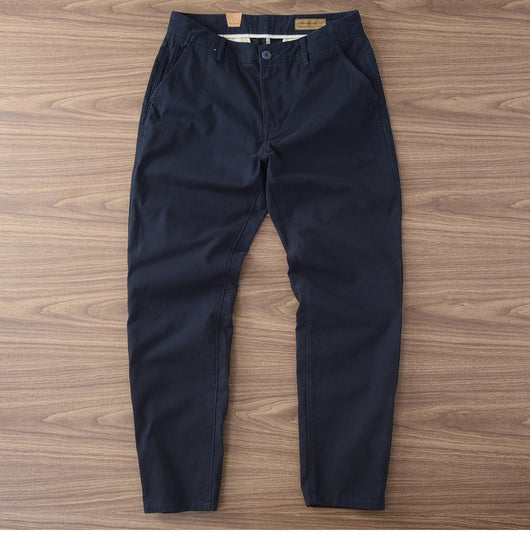 Pantalones Casuales de Algodón Twill para Hombre - Corte Recto y Cómodo - Image 37