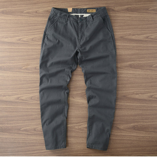 Pantalones Casuales de Algodón Twill para Hombre - Corte Recto y Cómodo - Image 40