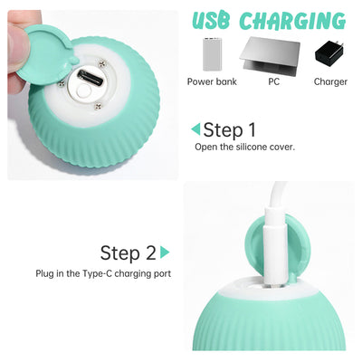 Pelota Inteligente Giratoria Automática para Gatos - Juguete Interactivo con Gravedad - Image 11