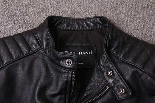 Chaqueta de Cuero Slim Fit con Cuello Alto para Hombre - Diseño Moderno y Trendy - Image 25