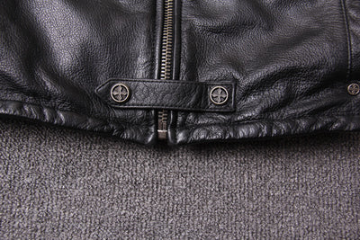 Chaqueta de Cuero Slim Fit con Cuello Alto para Hombre - Diseño Moderno y Trendy - Image 31