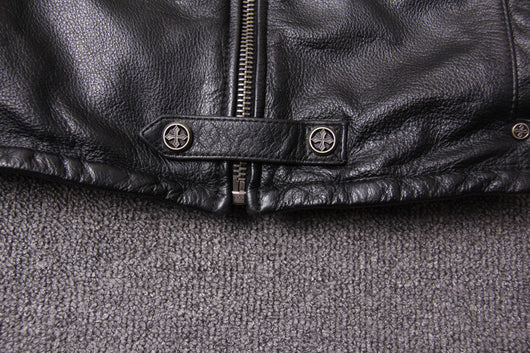 Chaqueta de Cuero Slim Fit con Cuello Alto para Hombre - Diseño Moderno y Trendy - Image 31
