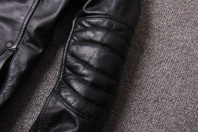 Chaqueta de Cuero Slim Fit con Cuello Alto para Hombre - Diseño Moderno y Trendy - Image 40